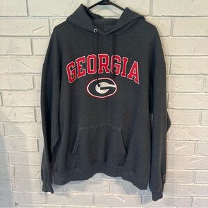 Champion Gray Georgia Bulldogs Hoodie Unisex XL